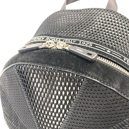Black Leather Fendi Backpack