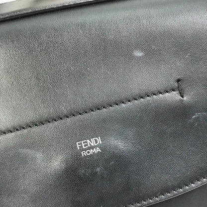 Black Leather Fendi Baguette