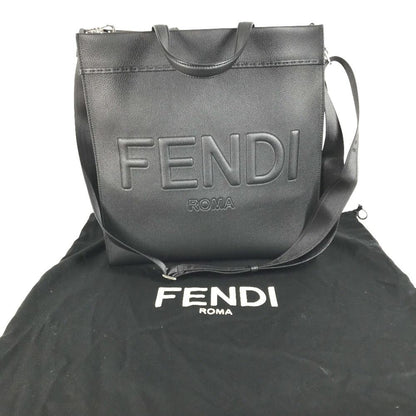 Black Leather Fendi Tote