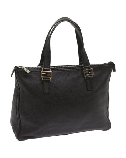 Black Leather Fendi Handbag
