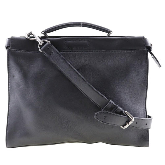 Black Leather Fendi Peekaboo