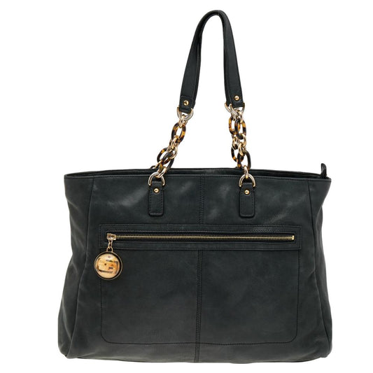 Black Leather Fendi Tote