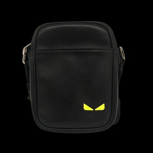 Black Leather Fendi Shoulder Bag