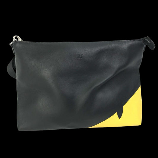 Black Leather Fendi Shoulder Bag