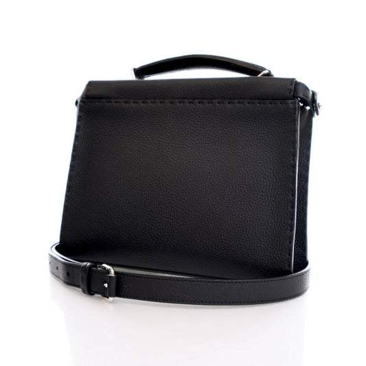 Black Leather Fendi Peekaboo