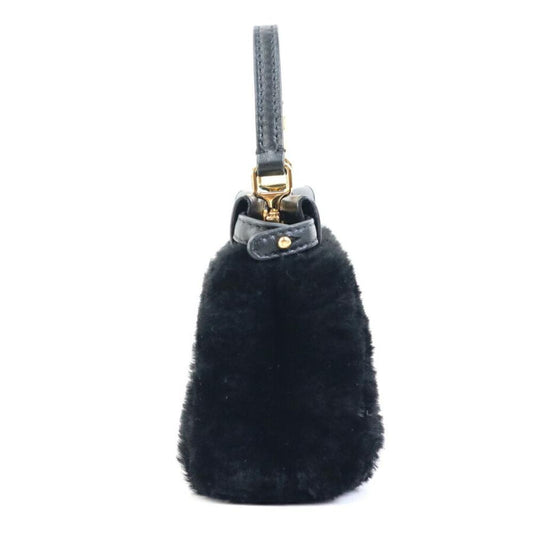 Black Leather Fendi Peekaboo