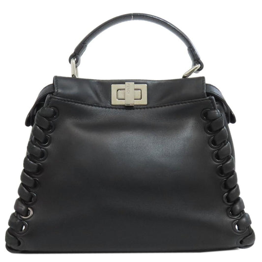 Black Leather Fendi Peekaboo