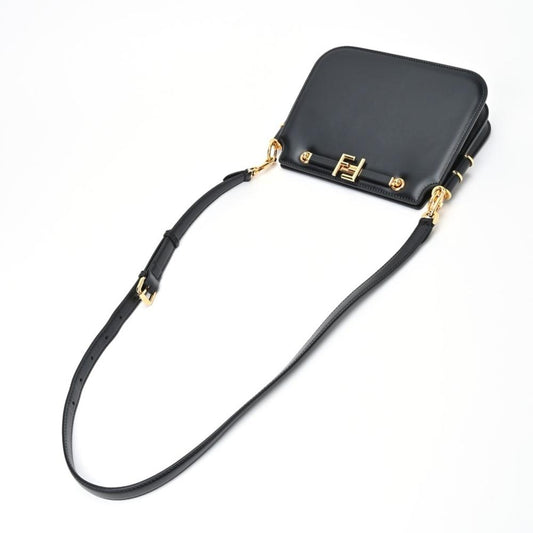 Black Leather Fendi Shoulder Bag