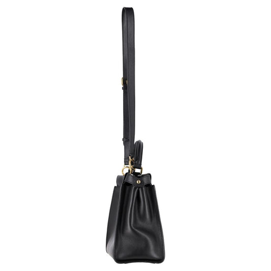 Black Leather Fendi Peekaboo