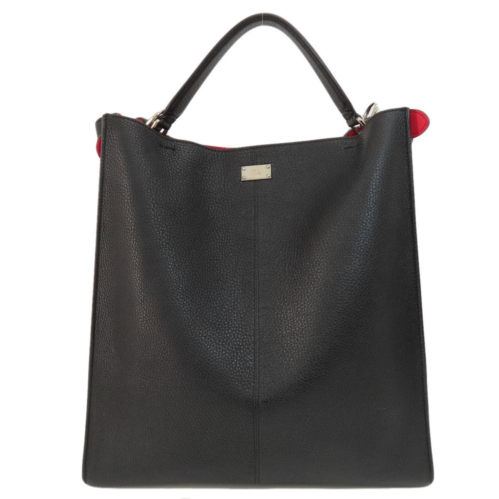 Black Leather Fendi Tote