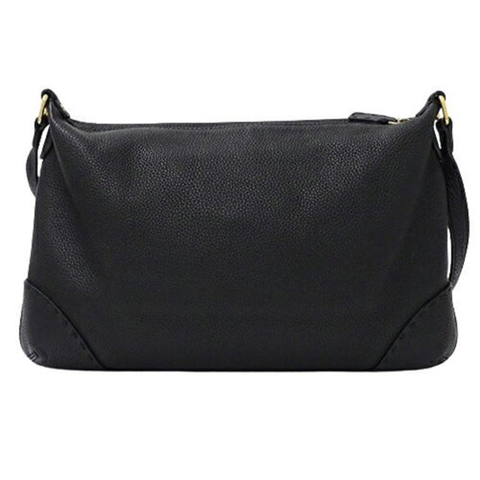 Black Leather Fendi Shoulder Bag