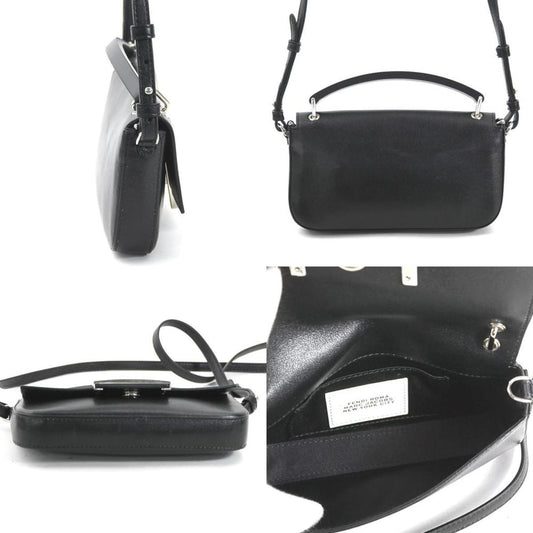 Black Leather Fendi Baguette
