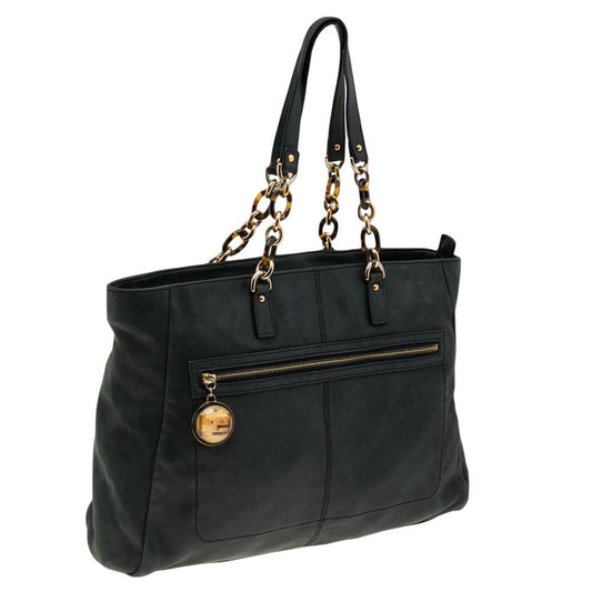 Black Leather Fendi Tote