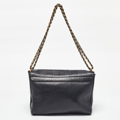 Black Leather Fendi Shoulder Bag