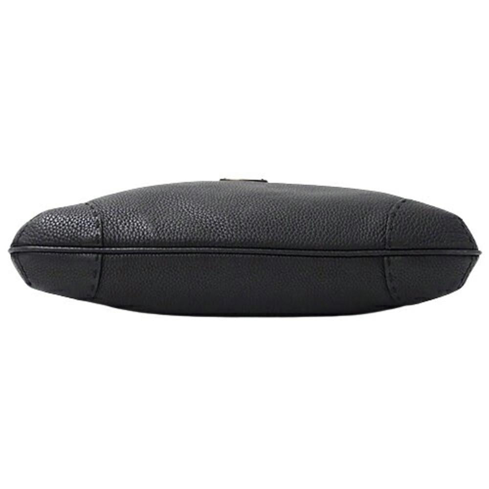 Black Leather Fendi Shoulder Bag