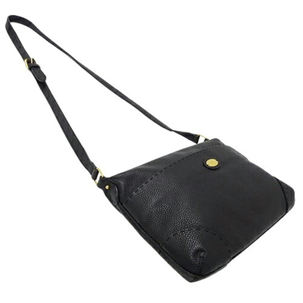 Black Leather Fendi Shoulder Bag