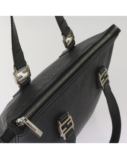 Black Leather Fendi Handbag