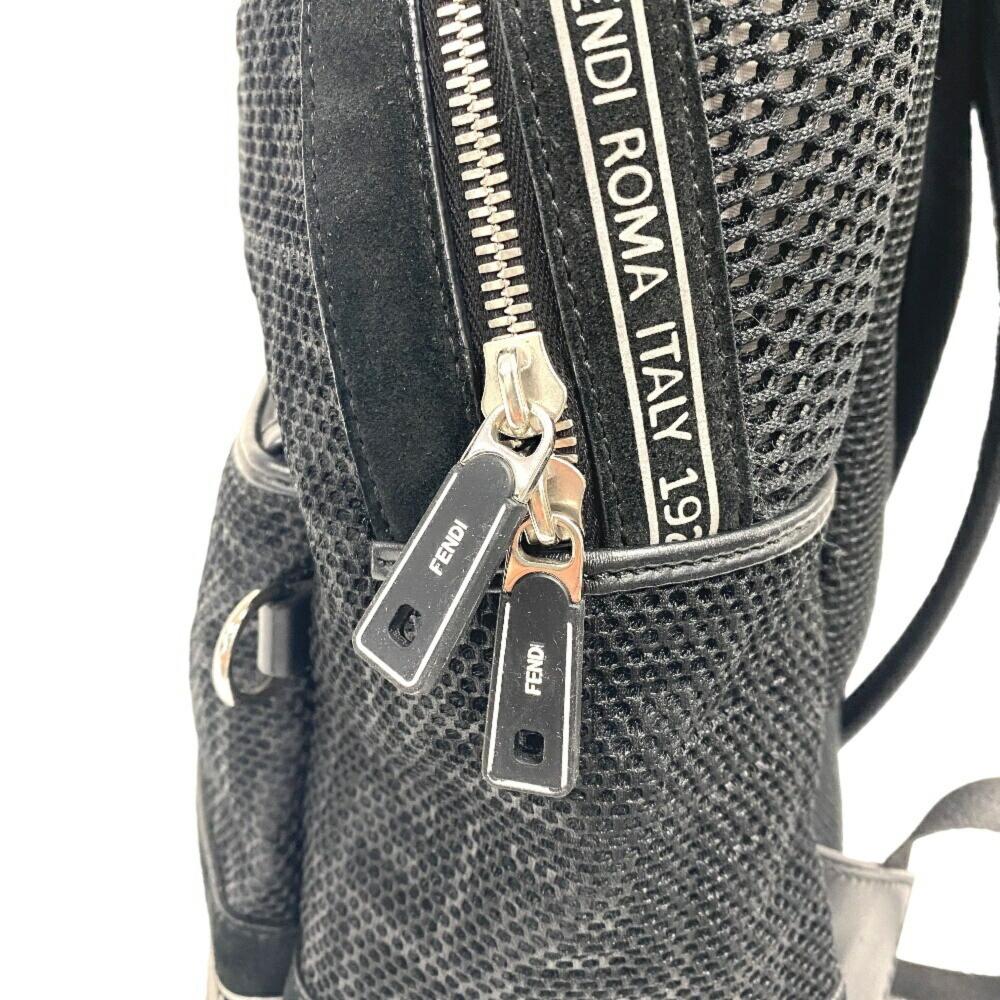 Black Leather Fendi Backpack