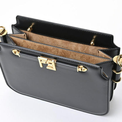 Black Leather Fendi Shoulder Bag