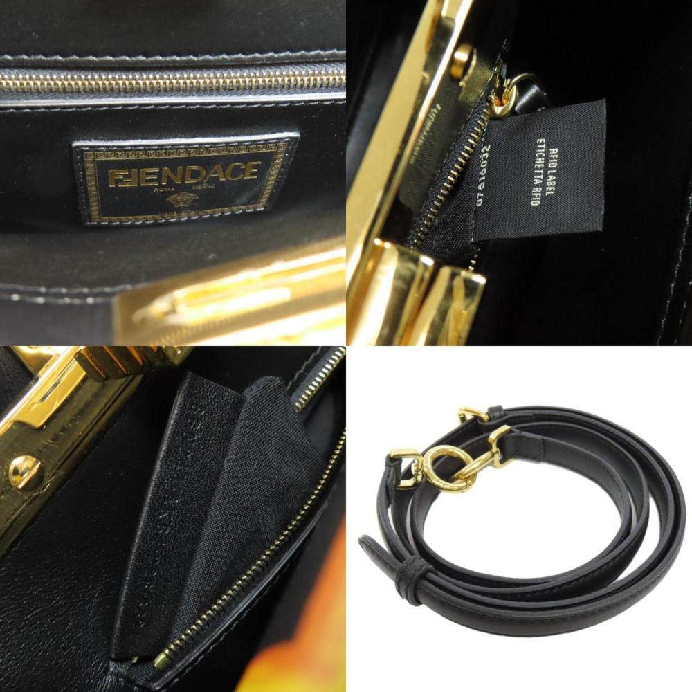 Black Leather Fendi Peekaboo