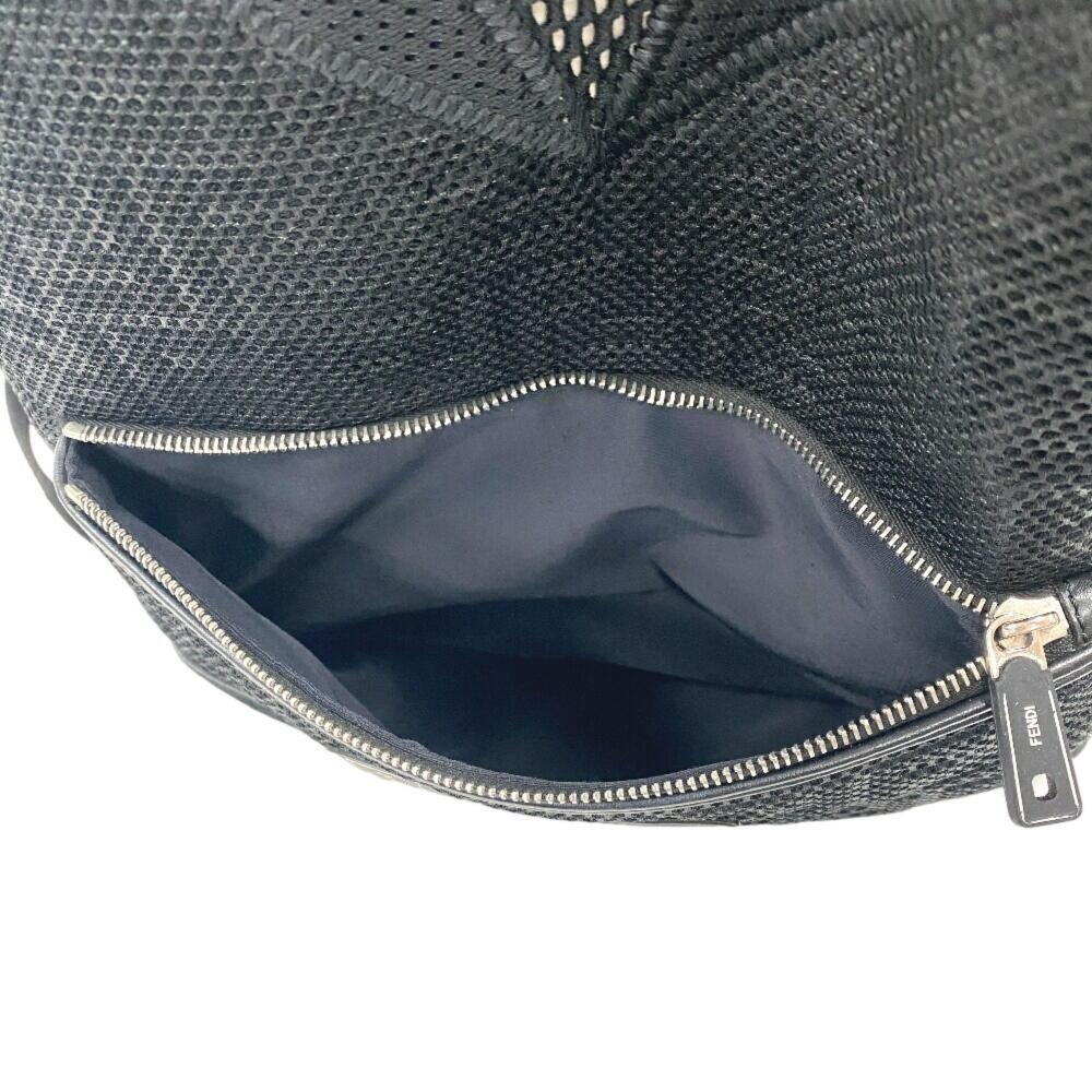 Black Leather Fendi Backpack