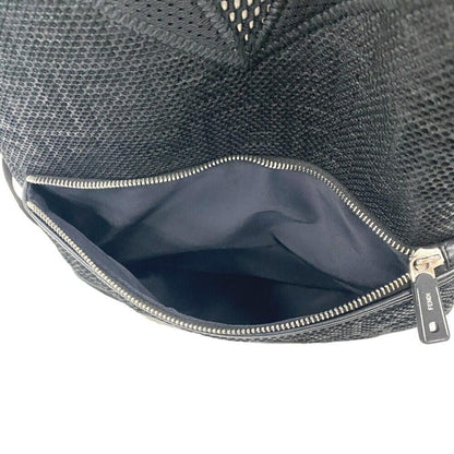 Black Leather Fendi Backpack
