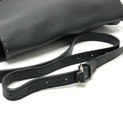 Black Leather Fendi Baguette
