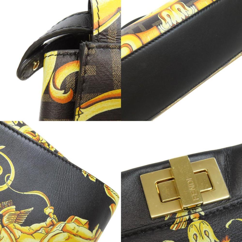 Black Leather Fendi Peekaboo
