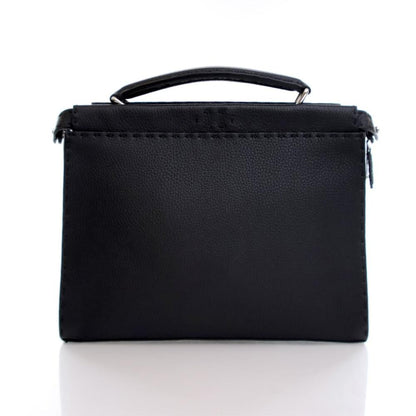 Black Leather Fendi Peekaboo