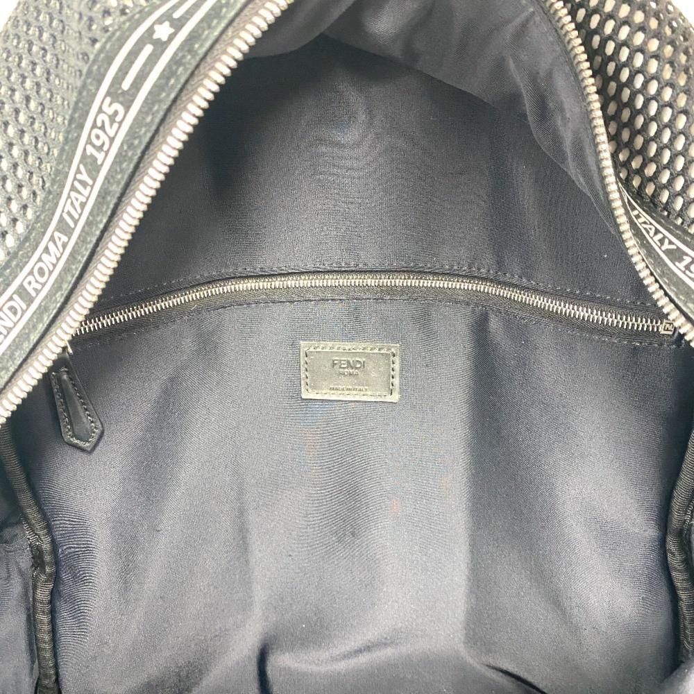 Black Leather Fendi Backpack