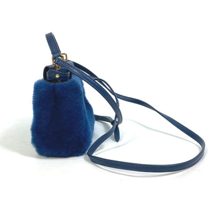 Blue Canvas Fendi Baguette