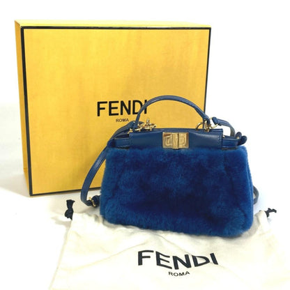 Blue Canvas Fendi Baguette