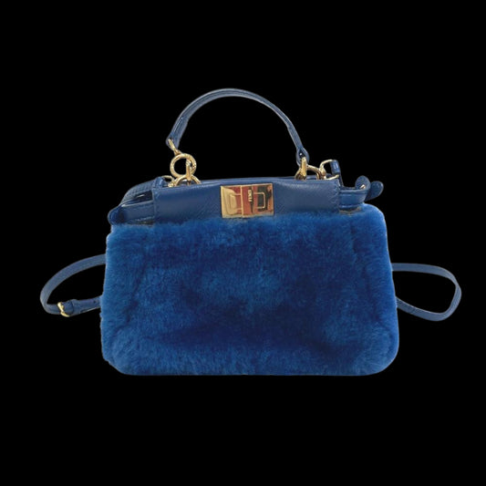 Blue Canvas Fendi Baguette