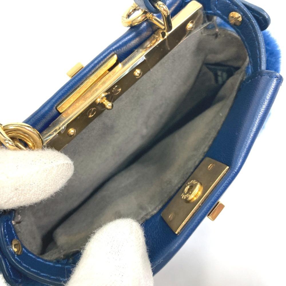 Blue Canvas Fendi Baguette