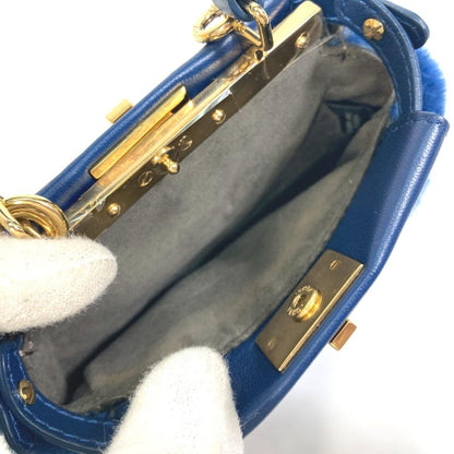 Blue Canvas Fendi Baguette