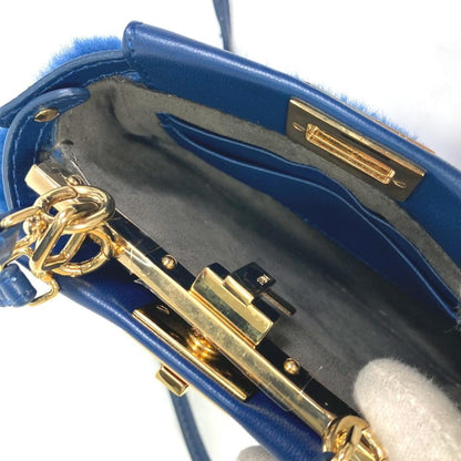 Blue Canvas Fendi Baguette
