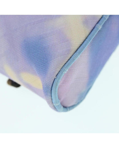 Blue Canvas Fendi Shoulder Bag