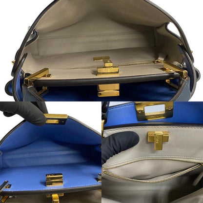 Blue Fabric Fendi Peekaboo