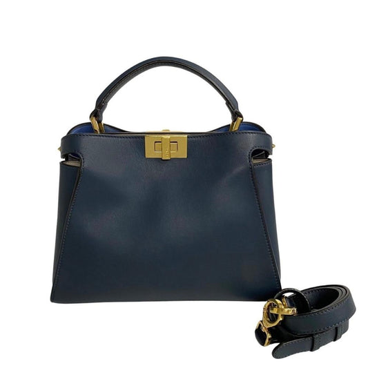 Blue Fabric Fendi Peekaboo