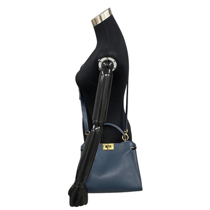 Blue Fabric Fendi Peekaboo