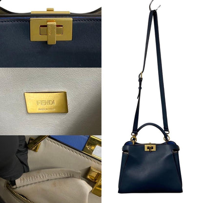 Blue Fabric Fendi Peekaboo