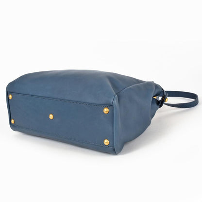 Blue Fabric Fendi Peekaboo