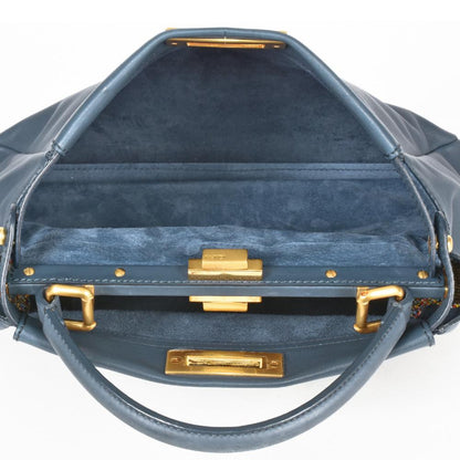 Blue Fabric Fendi Peekaboo