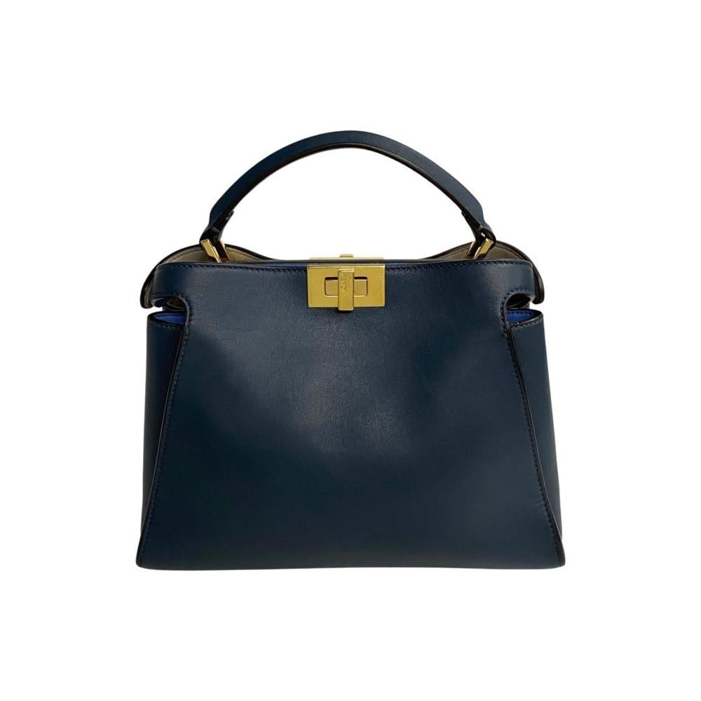 Blue Fabric Fendi Peekaboo