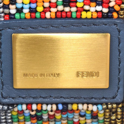 Blue Fabric Fendi Peekaboo