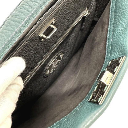 Blue Leather Fendi Briefcase