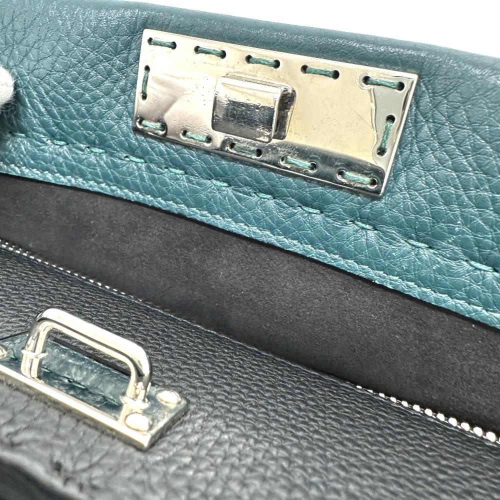 Blue Leather Fendi Briefcase