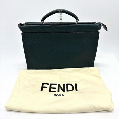 Blue Leather Fendi Briefcase