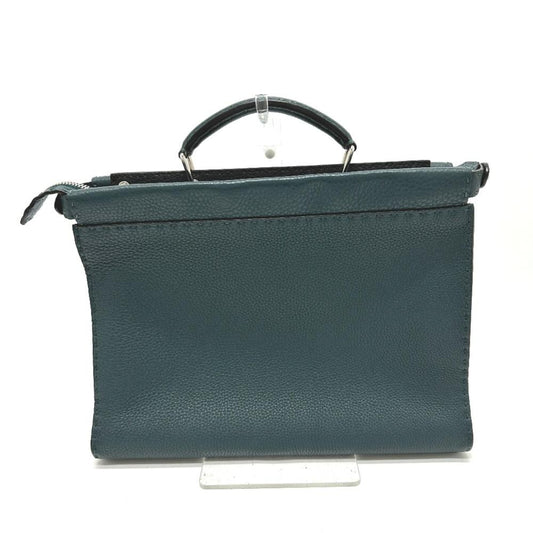 Blue Leather Fendi Briefcase