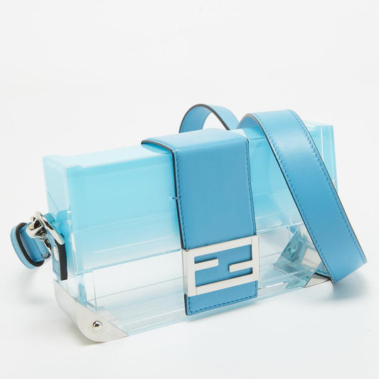 Blue Leather Fendi Baguette